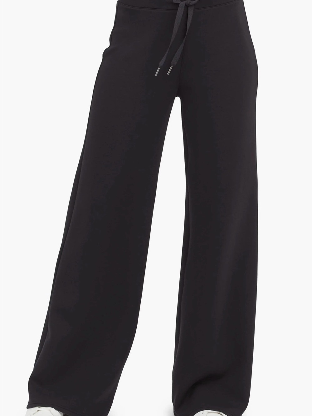 SPANX wide leg Black Drawstring Jogger Bottoms